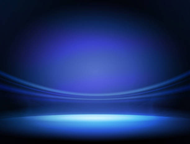 Stage background Blue stage background stage performance space stock pictures, royalty-free photos & images