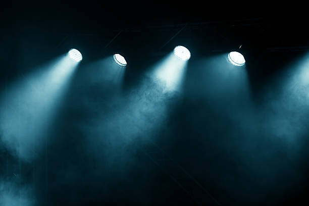 Stage lights stock photo