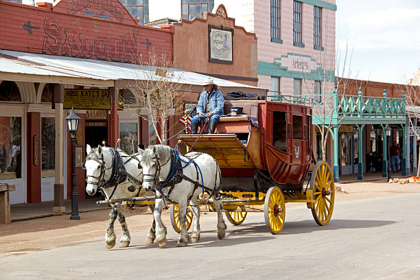 Stagecoach stock photo