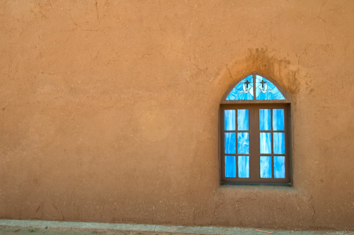 Side window on the Church at Taos Pueblo