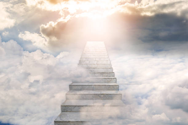 Stairway to heaven. Concept Religion background Stairway to heaven. Concept Religion background heaven stock pictures, royalty-free photos & images