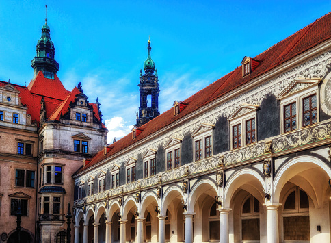 scenery of the Old Town in Dresden, Germany