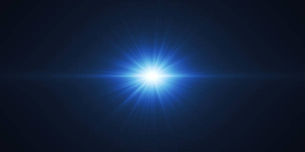 Star Light Light Template. Lens flare. Star Light. 3D Render light beam stock pictures, royalty-free photos & images