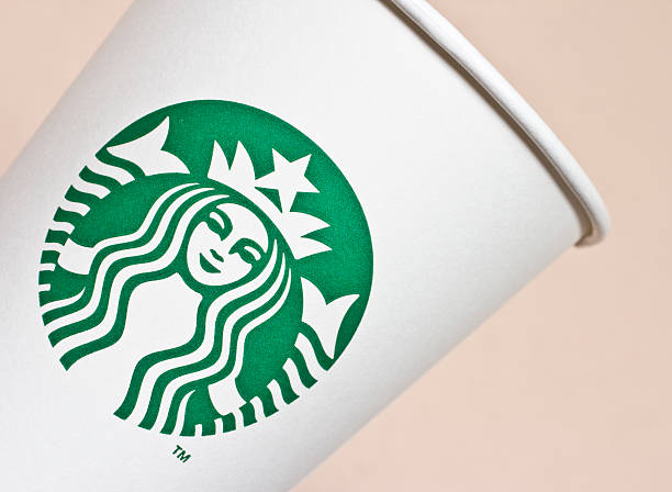 Starbucks Disposable Cup stock photo