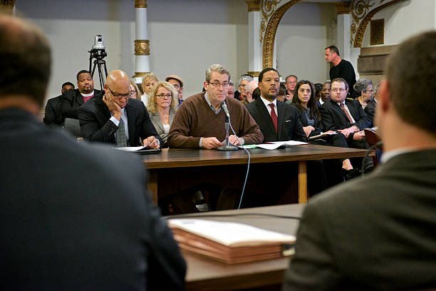 State Education Funding Commission hearing at Philadelphia stock photo