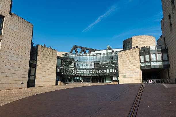 State Parliament building in Düsseldorf stock photo