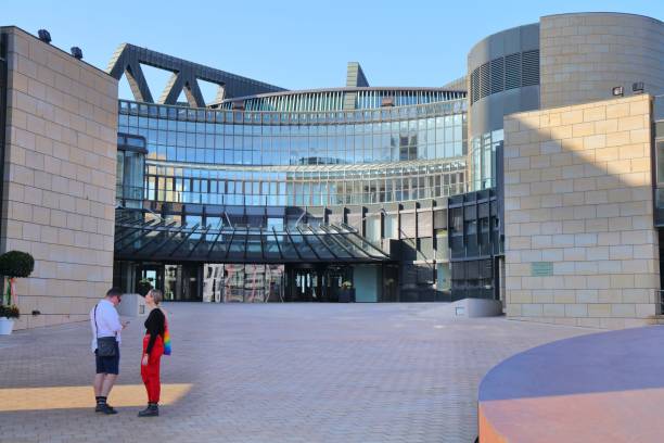 State Parliament of North Rhine-Westphalia in Dusseldorf stock photo