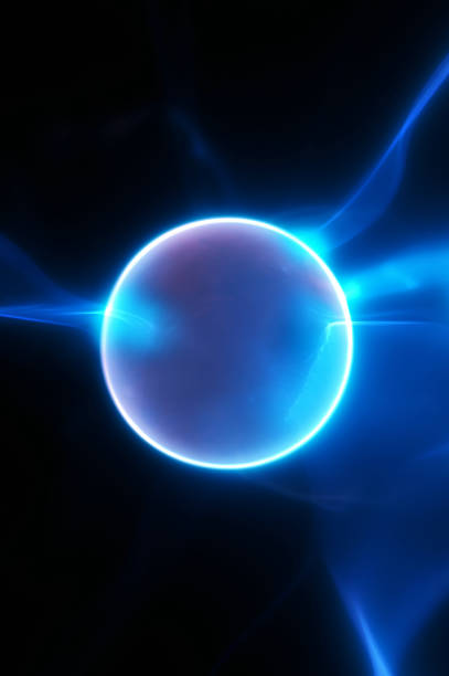 Static A globe with static energy plasma ball stock pictures, royalty-free photos & images