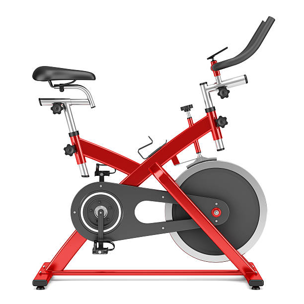 stationary exercise bike isolated on white background stationary exercise bike isolated on white background peloton stock pictures, royalty-free photos & images