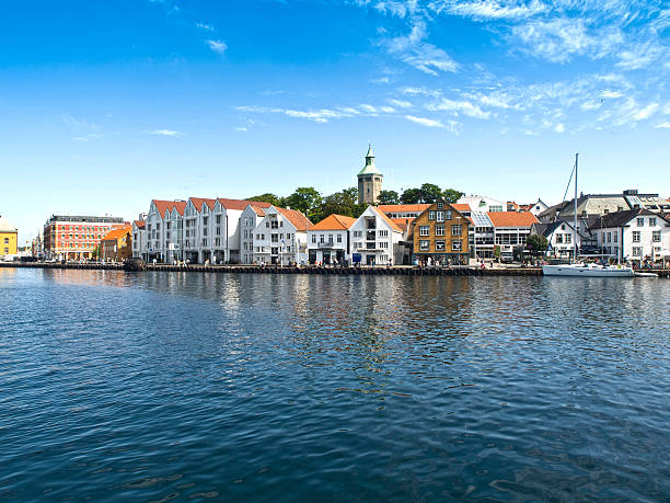Stavanger Harbour stock photo