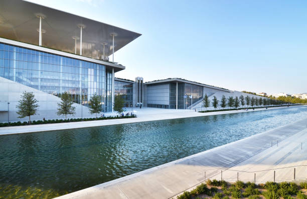 Stavros Niarchos foundation cultural center - the building of National opera Greece stock photo