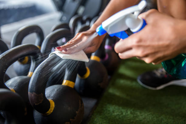 코로나바이러스 발병 시 체육관에서 안전하게 지내는 - gym 뉴스 사진 이미지