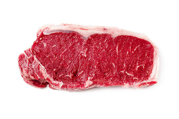 Steak Isolated on White stock photo