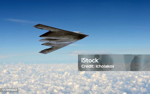 istock Stealth bomber in flight 177091047