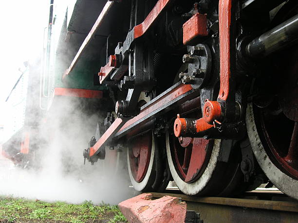 steam engine stock photo