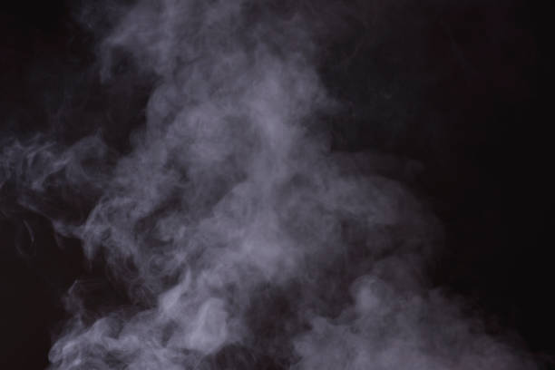 de vapor - smoke on black fotografías e imágenes de stock