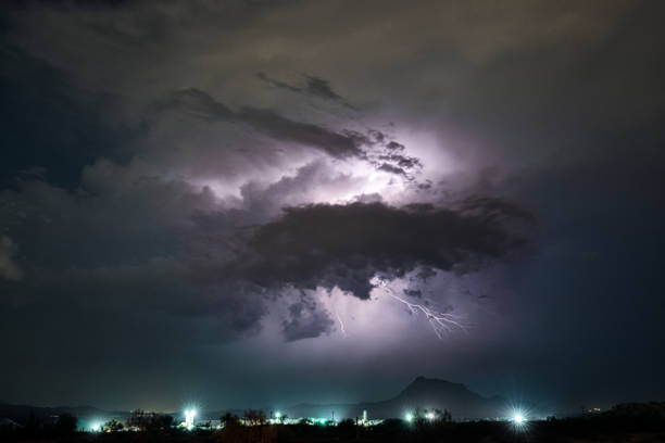Steamy Sonoran Storm stock photo