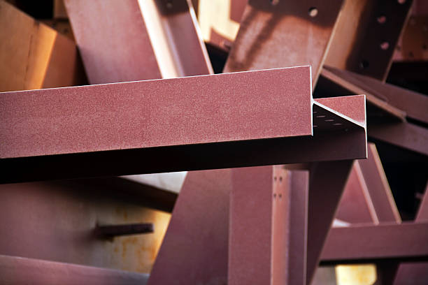 steel construction - girder stockfoto's en -beelden