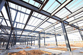 istock Steel frame structure 541116798