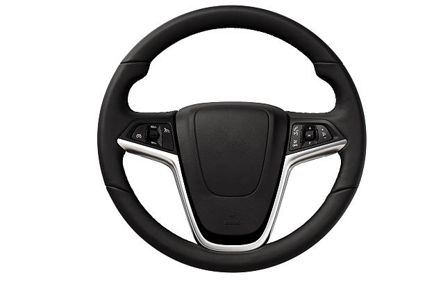 Steering wheel Close up image of modern steering wheel. steering wheel stock pictures, royalty-free photos & images