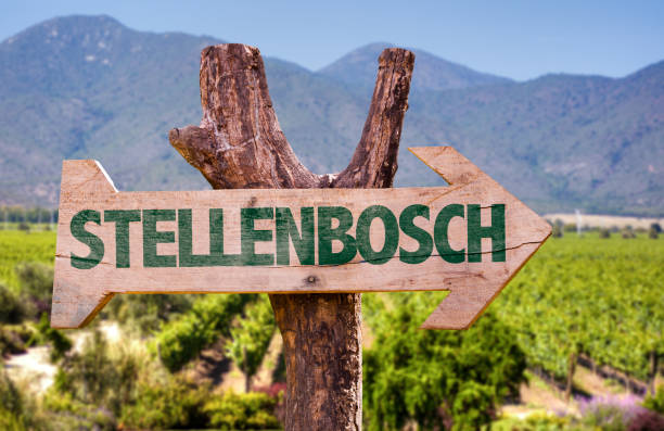 Stellenbosch direction sign stock photo