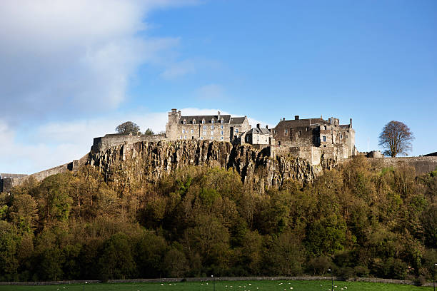 Stirling Castle The west face of Stirling Castle. theasis stock pictures, royalty-free photos & images