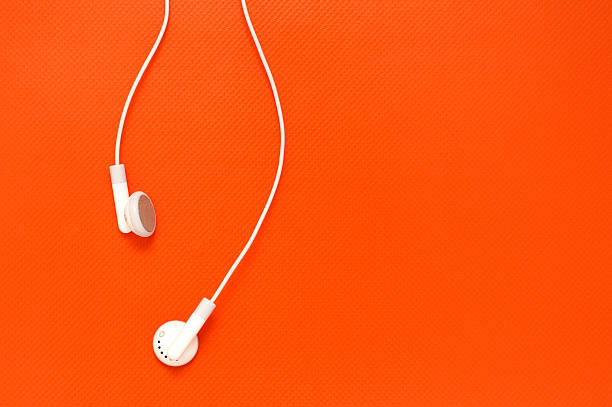 Stock Photo Summer Music Earbuds stock photo