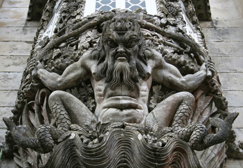 Gargoyle at the Paris famous cathedral