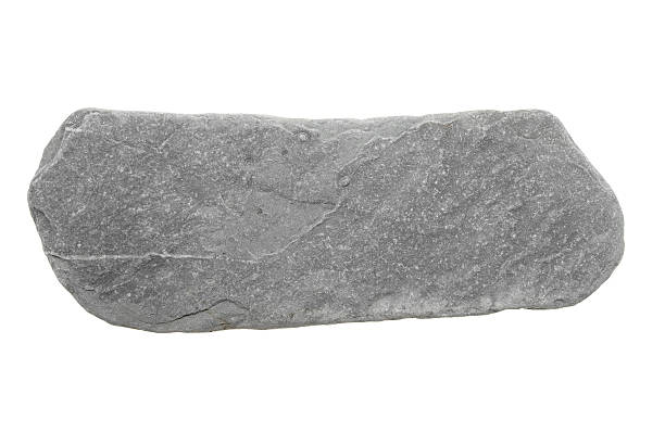 Stone isolated on white stock photo
