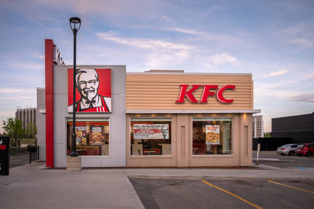 KFC store, Calgary stock photo