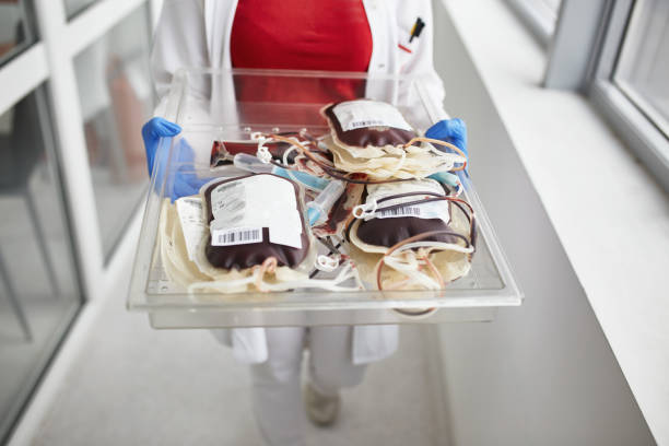 Storing Of Blood And Blood Products stock photo