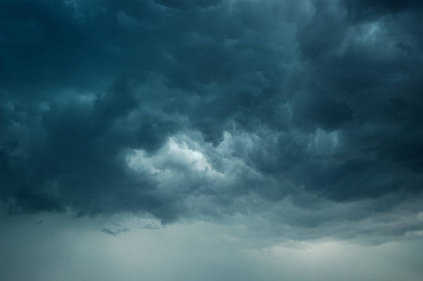 Storm Clouds and Rain stock photo