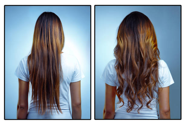 Straight Hair Back View Stock Photos Pictures Royalty Free