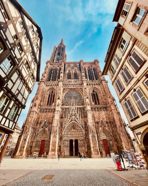 Strasbourg cathedral Strasbourg Cathedral notre dame de strasbourg stock pictures, royalty-free photos & images