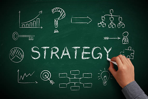 Strategy Chalkboard stock photo