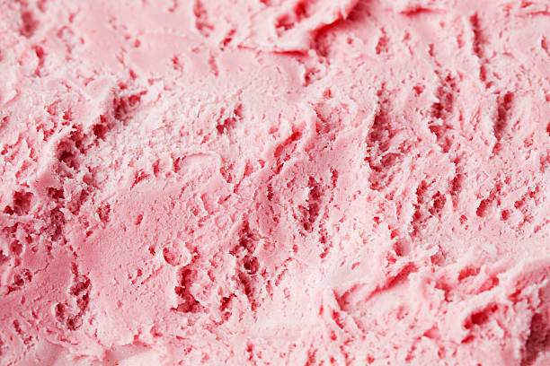 Strawberry ice cream stock photo