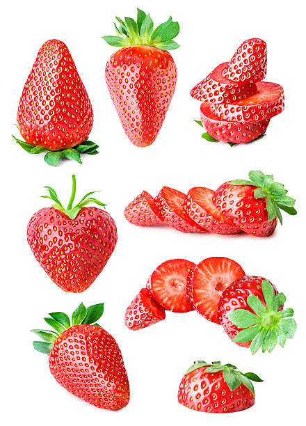 Strawberry set stock photo