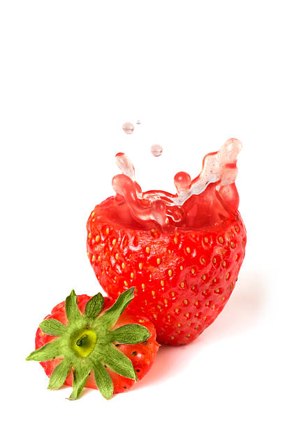 Strawberry Splash stock photo