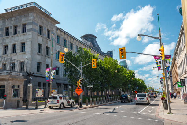 Street in Ottawa stock photo