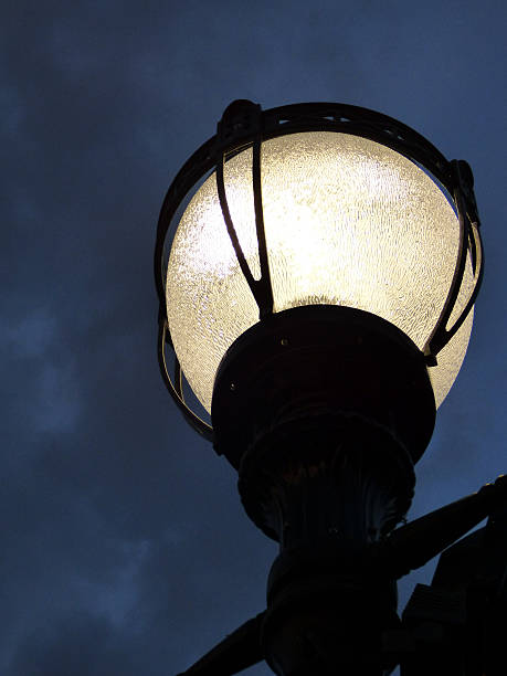 Street Lamp at Night stock photo