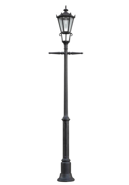 Street lamppost, isolated stock photo