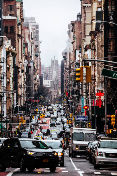 Streets of Manhattan, NYC stock photo