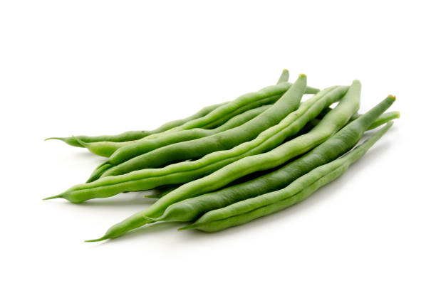 String beans isolated on white background String beans isolated on white background asianfoodgrocer stock pictures, royalty-free photos & images