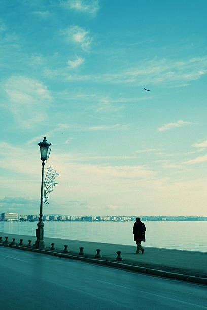 Stroll in Thessaloniki stock photo