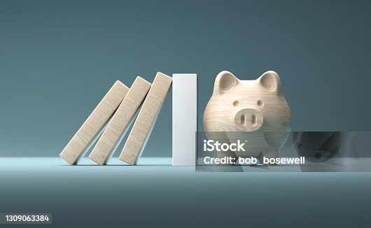 istock Strong financial support concept still life. 1309063384