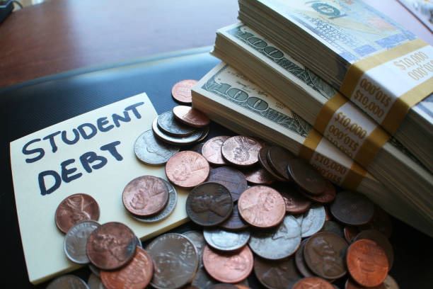 Student Debt Studen Debt Stock Photo student loan stock pictures, royalty-free photos & images