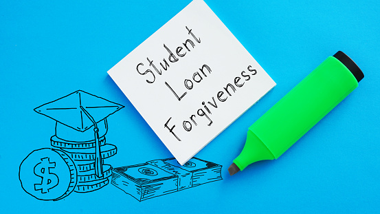 Student Loan Forgiveness is shown using a text