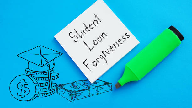 Student Loan Forgiveness is shown using the text Student Loan Forgiveness is shown using a text student loan forgiveness foreigh stock pictures, royalty-free photos & images