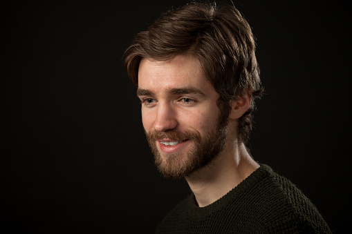 Studio Portrait Of A 25  Year  Old  Man  Stock Photo 