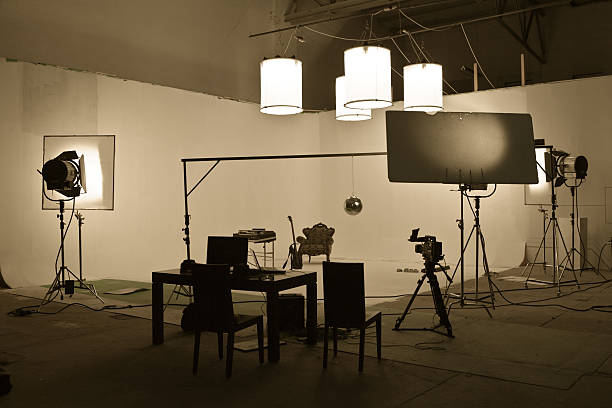 studio shooting set - arrangera bildbanksfoton och bilder
